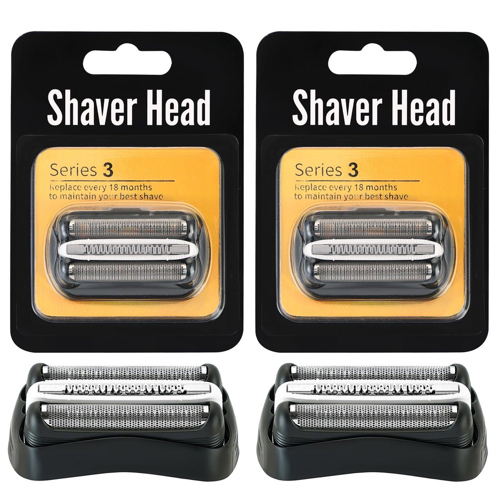 2 PCS Series 3 32B Replacement Shaver Head, Compatible with S3 Razors 301S, 310S, 320S, 330S, 340S, 360S, 3000S, 3010S, 30S, 3020S, 350CC, 370CC, 3050CC