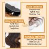 13X4 HD Lace Frontal Body Wave 100% Brazilian Virgin Remy Ear To Ear Transparent Lace Closure Free Part Body wave Frontal Extensions for Women color TF1B/30 16inch view 3