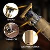 Cutting Edge T-Blade Trimmer for Men, T-Blade Precision Beard Trimmer, Bump Free and Hypoallergenic Titanium Gold Blades, 4 Guide Combs, Rechargeable, Precision Trimmer to Detail, Outline, & Fade view 4