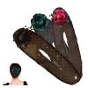 NinthAvenue Basics Hand Embroidered Flowers Deft Bun Maker Hand Embroidered Hair Bun Rollers Hair Bun Clip Hair Bun Rollers for Long Thick Hair Accessories for Women Girls(8PCS) view 3