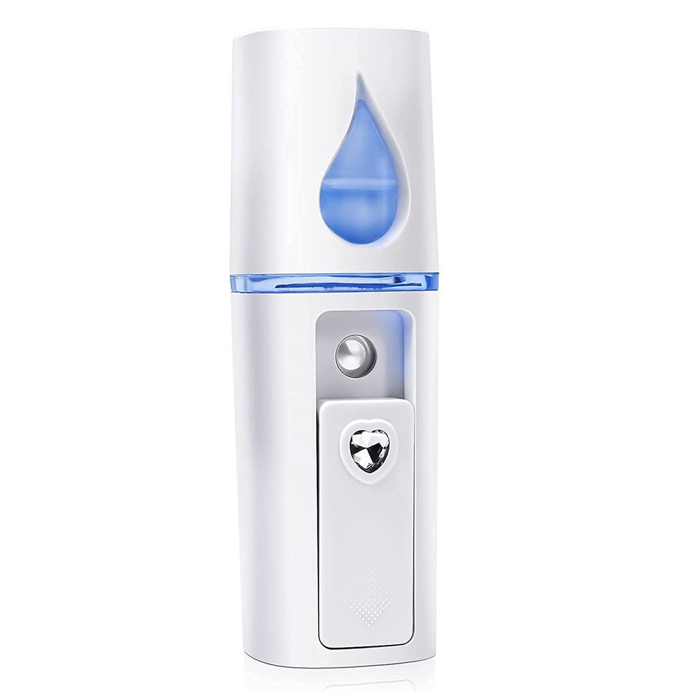 Beuiouer Portable Nano Mister Mini Steamer Atomization Eyelash Extensions with Mirror White