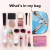 FoRes Seagulls in flight Corduroy Makeup Bag  Cosmetic & Toiletry Organizer  Versatile Purse Zipper Pouch for Makeup Accessories view 3