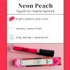 Aromi Matte Liquid Lipstick | Long-lasting, Bright Peachy Coral Lip Color, Vegan, Cruelty-free, Gluten Free Waterproof (Neon Peach) view 2