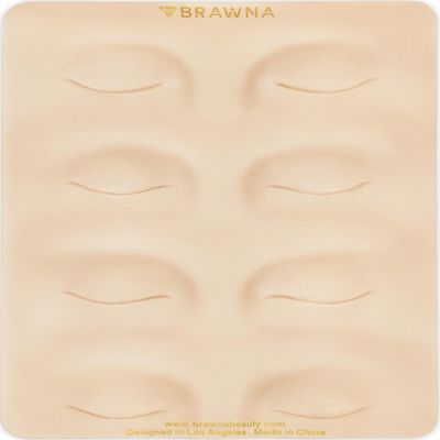 BRAWNA 3D Eyebrow PMU Practice Skin - Eyeliner Practice Skin - 4 Different Shapes - PMU Supplies