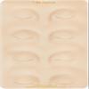 BRAWNA 3D Eyebrow PMU Practice Skin - Eyeliner Practice Skin - 4 Different Shapes - PMU Supplies view 1