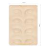BRAWNA 3D Eyebrow PMU Practice Skin - Eyeliner Practice Skin - 4 Different Shapes - PMU Supplies view 2