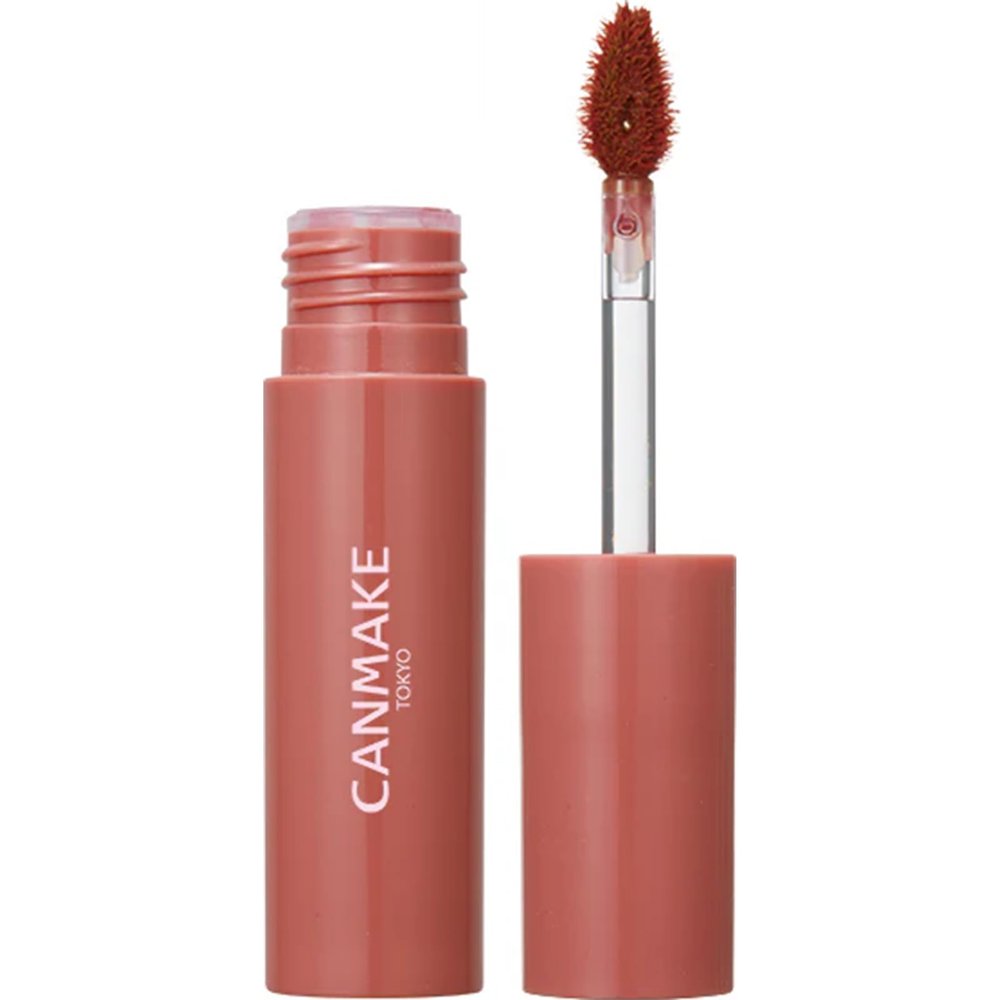 CANMAKE - Glass Tint Syrup - Moisturizing Ultra-Glossy Lip Tint - 0.11oz (3.1g) (01 Tender Coral)