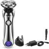 YQYBF Electric Shavers for Men, Wet Dry Rechargeable Pro Electric Shaver Beard Electric Razor for Men Facial Shaving Machine with Smart Cleaner view 1