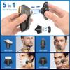YQYBF Electric Razor for Men, 5 in 1 Shaver for Men Electric Shaver Powerful Bald Head Shaver Beard Shaving Machine for Men Razor Husband Boyfriend view 2