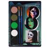 Bowitzki Halloween Makeup Palette 5 Colors Face Body Paint Oil Based with Brush for Zombie Skeleton Clown Witch Football Baseball Sports SFX Costume Cosplay Dress Up (Green) view 1