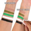 Bowitzki Halloween Makeup Palette 5 Colors Face Body Paint Oil Based with Brush for Zombie Skeleton Clown Witch Football Baseball Sports SFX Costume Cosplay Dress Up (Green) view 3