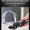 YQYBF Electric Razor for Men's, Digital Display Electric Shaver for Men Whole Body Washing Electric Razor Beard Knife USB Charging Mens Shavers view 3