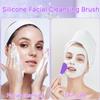 2 Pcs Silicone Facial Cleansing Brush,Face Masks Skincare Brush for Pore Cleansing(Purple) view 3