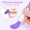 2 Pcs Silicone Facial Cleansing Brush,Face Masks Skincare Brush for Pore Cleansing(Purple) view 4
