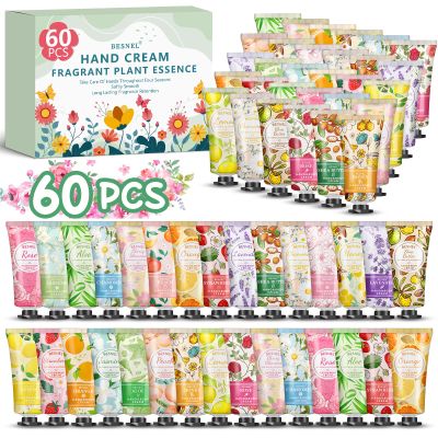 60 Pack Hand Cream Gift Set For Women, Mini Hand Lotion Travel Size in Bulk for Dry Cracked Hands, Graduation Gifts, Teacher Appreciation Gifts, Thanksgiving gift, Bridesmaid Gift,Party Favors