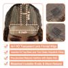 Habiliana Human Hair Wig 200% Density HD Jerry Curly Wave Wigs Human Hair Real Full Large Lace 4x4 Highlight P4/27 Curly Wave Wigs Pre Plucked for Black Women view 4