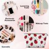 HSYOYO Ladybug Makeup Bag Waterproof Cosmetic Bag Organizer Small Make Up Zipper Pouch Portable Travel Toiletry Bag For Women Girls view 3