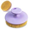 GOLDEZLUX Dry Brushing Body Brush Perfect Large Size & Comfortable Grip, Stiff Firm Bristles Exfoliate, Promote Smooth Skin, Stimulate Blood Flow, Lymphatic Drainage, Prevent Ingrown Hair (Lavender) view 1