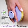 GOLDEZLUX Dry Brushing Body Brush Perfect Large Size & Comfortable Grip, Stiff Firm Bristles Exfoliate, Promote Smooth Skin, Stimulate Blood Flow, Lymphatic Drainage, Prevent Ingrown Hair (Lavender) view 2