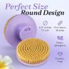 GOLDEZLUX Dry Brushing Body Brush Perfect Large Size & Comfortable Grip, Stiff Firm Bristles Exfoliate, Promote Smooth Skin, Stimulate Blood Flow, Lymphatic Drainage, Prevent Ingrown Hair (Lavender) view 3