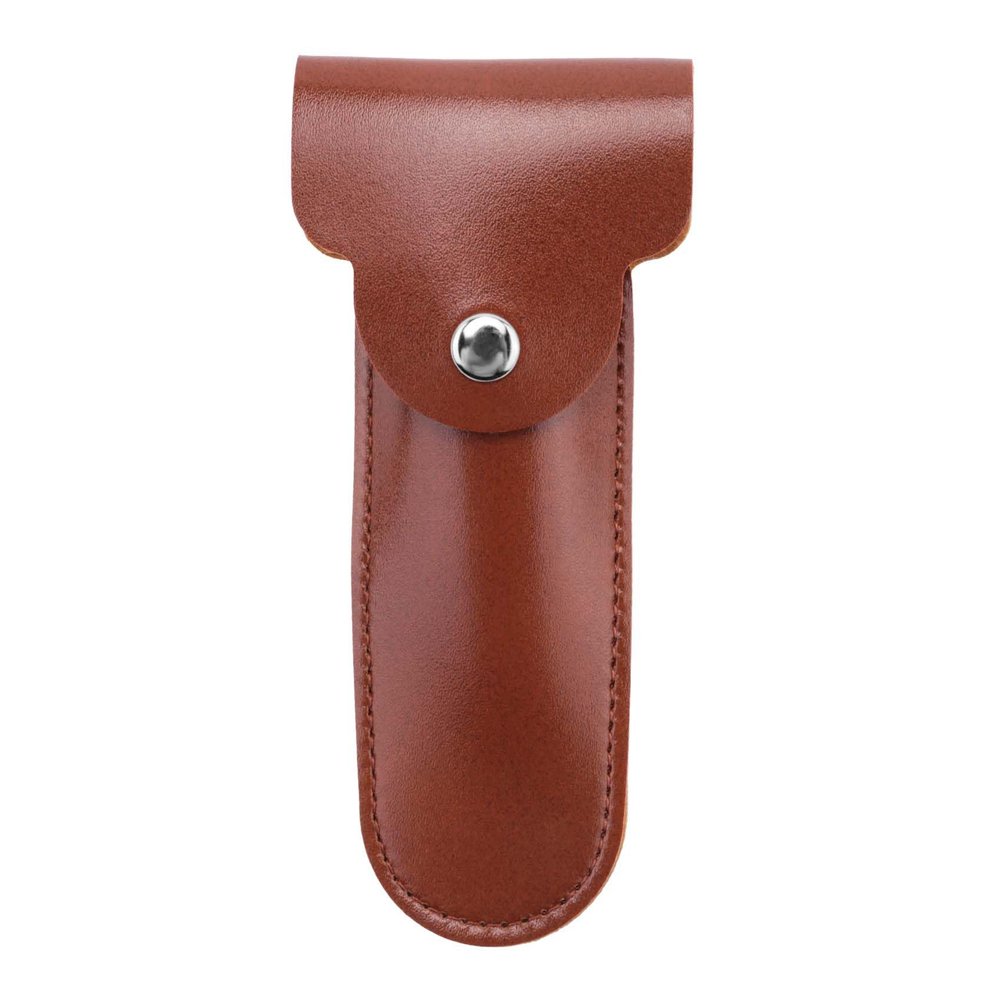 Beuiouer Case Travel Holder Manual Double Edge Razors Container PU Leather Bag