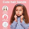 YUXIANLB Thin Glitter Headbands for Girls, 4 Pack Non Slip Head band Sparkle Headbands with Teeth, Toddler Headbands Colorful Hair Bands for Little Girls Hair Accessories view 4
