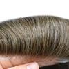 Hair Wonders Toupee For Men Hair Replacement System Real Human Hair Piece For Men Swiss Lace Mens Toupee Hair Pieces Hair System For Men 7x9 100% light to medium density5# MEDIUM LIGHT BROWN view 3