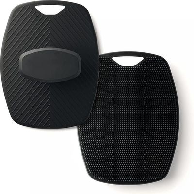 Generic silicone massage bath brush: and easy-to-use exfoliating shower pad black