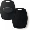 Generic silicone massage bath brush: and easy-to-use exfoliating shower pad black view 1