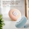 2-Pack(Pink & Cyan) Bath Body Brushes, Exfoliating Body Scrubbers, Bath Sponge Brushes for Body Scrubbing and Enjoyable Showers view 2
