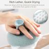 2-Pack(Pink & Cyan) Bath Body Brushes, Exfoliating Body Scrubbers, Bath Sponge Brushes for Body Scrubbing and Enjoyable Showers view 4