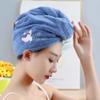 1 Pack Thicken Microfiber Hair Towel Wrap for Women,Ultra Absorbent, Reduce Heat Damage,Coral Velvet Anti Frizz Quick Drying Hair Turban for All Hair Style, Absorbent and Lightweight view 2