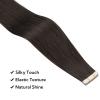 HOTBANANA Tape in Hair Extensions, 14 Inch 10pcs 25g Dark Brown Tape in Hair Extensions Human Hair Tape Hair Extensions Straight Remy Human Hair Tape in Extensions view 3