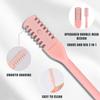 PEUTIER 3pcs 2 in 1 Nose Hair Trimmer, 360 Rotating Nasal Hair Cutter Clipper Double Sided Nose Hair Cleaner Portable Manual Nostril Hair Removal Tool with Ear Picker for Men Women (Pink) view 4