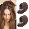 2Pcs Light Brown Hair Comb Bump It Up Volume Hair Base Insert Tool Hair Bun Invisible False Hair Clip Fluffy Styling Increased Hair Pad for Women view 1