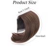 2Pcs Light Brown Hair Comb Bump It Up Volume Hair Base Insert Tool Hair Bun Invisible False Hair Clip Fluffy Styling Increased Hair Pad for Women view 2