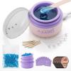 Nose Wax Kit - Portable Wax Warmer for Hair Removal with 100g Wax, 24 Applicators, 12 Nose Hair Sticks 3 Silicone Pots, Wax Melt Warmer Waxing Kit for Women and Men view 1