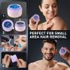 Nose Wax Kit - Portable Wax Warmer for Hair Removal with 100g Wax, 24 Applicators, 12 Nose Hair Sticks 3 Silicone Pots, Wax Melt Warmer Waxing Kit for Women and Men view 2