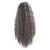 HURRISE Long Curly Wig, Adjustable Silver Gray, Heat Synthetic Hair for Women, for Cosplay, Parties, Christmas view 3
