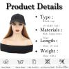 WUODHTW Women's Wig Sun Hat wig Extensions Wig Adjustable Hip Hop Baseball Cap wig Straight Hair african wigs human hair view 2
