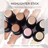 2 Colors Highlighter Stick, Face Highlighter Palette, High Glossy Face Illuminator Palette, Narutal Glow Finish,Face Shaping & Contouring Stick, Lasting Sparkling Highlighter Makeup view 2