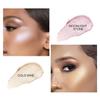2 Colors Highlighter Stick, Face Highlighter Palette, High Glossy Face Illuminator Palette, Narutal Glow Finish,Face Shaping & Contouring Stick, Lasting Sparkling Highlighter Makeup view 3