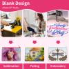 12Pcs Canvas Makeup Bags Bulk, 7.87 x 5.7 Inch Cotton Sublimation Blank DIY Heat Transfer Cosmetic Bag w/Colorful Zipper for Bridesmaid Makeup Bag Travel Toiletry Pouch Storage, Christmas Craft view 3