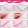 12Pcs Canvas Makeup Bags Bulk, 7.87 x 5.7 Inch Cotton Sublimation Blank DIY Heat Transfer Cosmetic Bag w/Colorful Zipper for Bridesmaid Makeup Bag Travel Toiletry Pouch Storage, Christmas Craft view 4