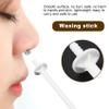 Beuiouer 60Pcs Nose Wax Stick Applicator Spatulas Plastic Nose Waxing Strips Nose Clean Eyebrows Nose Hair Removal view 2