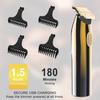 BJFSEAFN Hair Clippers for Men, 2 in 1 Shaver Bald Head Shaver Electric Shaver Razor for Men with Precision Trimmer Barber Shaver Trimmer Triple Blades view 4