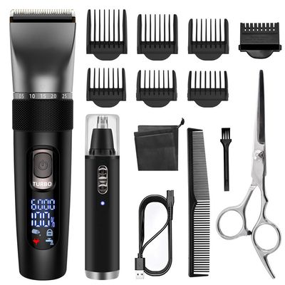Hair Clippers for Men, Hair Clipper Set Multifunction Haircut for Men Stainless Steel Blade Hair Trimmer Nose Hair Trimmer Beard Trim