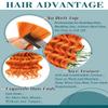 20 Inch Orange Deep Wave Bulk Hair for Braiding 2 Bundles 200G Curly Braiding Hair for Boho Braids Curls 100g/Bundles Micro Twist No Weft Wet and Wavy Bohemian Braiding Hair Extensions view 3