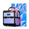 BYOOTIQUE Professional Makeup Case with Mirror 2-Tier Trays Mermaid Cosmetic Storage Box Lockable Jewelry Organizer for Nail Bar Beautician Salon Barber Hairstylist Travel,Mermaid Purple view 1