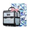 BYOOTIQUE Professional Makeup Train Case with Mirror 2-Tier Trays Nail Box Organizer Case Jewelry Storage box for Nail Tech Beauty Salon Barbershop Traveling,Mermaid Silver view 1
